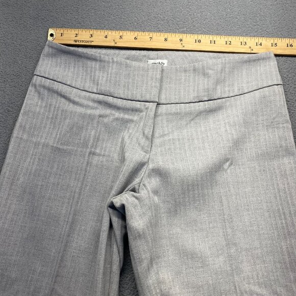 CACHE Women's Gray Stripe Wide Leg Dress Pants Size 2,Stretch,Zipp.USA - Picture 5 of 10